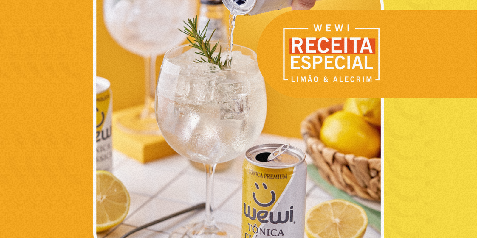 Receita especial Tônica limão & alecrim