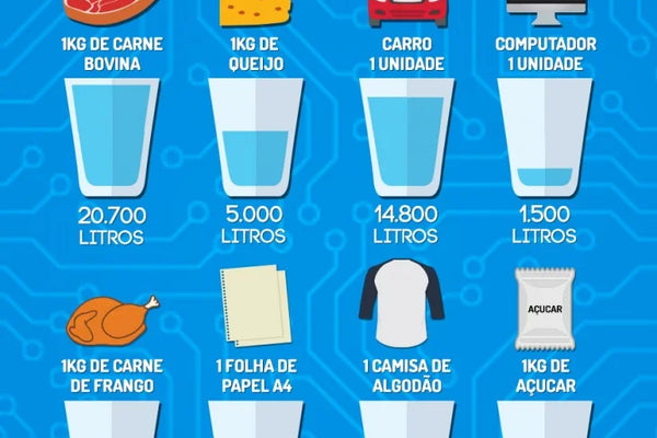 Água Virtual: a água que você consome sem vê, mas precisa enxergar!