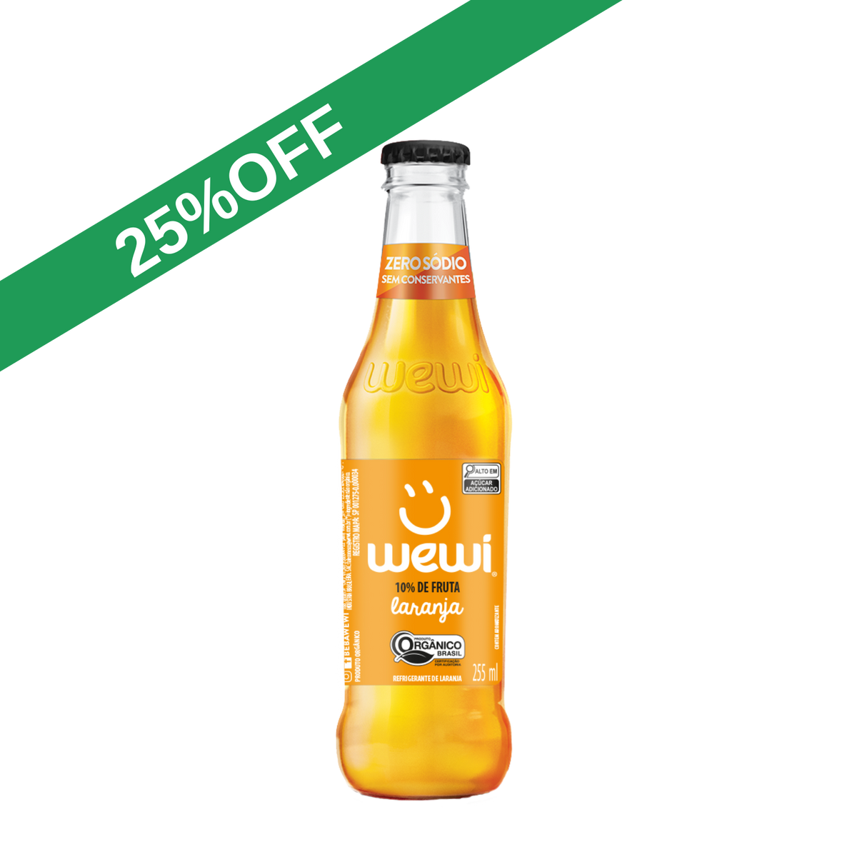 Laranja Orgânico Wewi 255ml