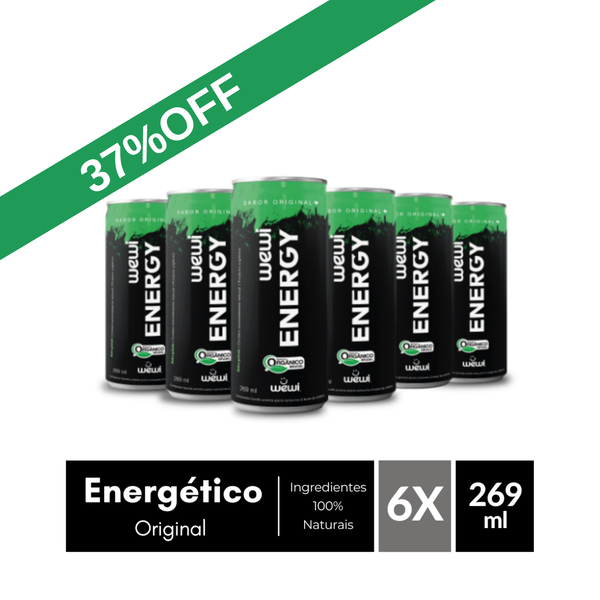 Energy Orgânico Wewi 269ml Pacote com 6 Unidades