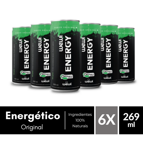 Energy Orgânico Wewi 269ml Pacote com 6 Unidades