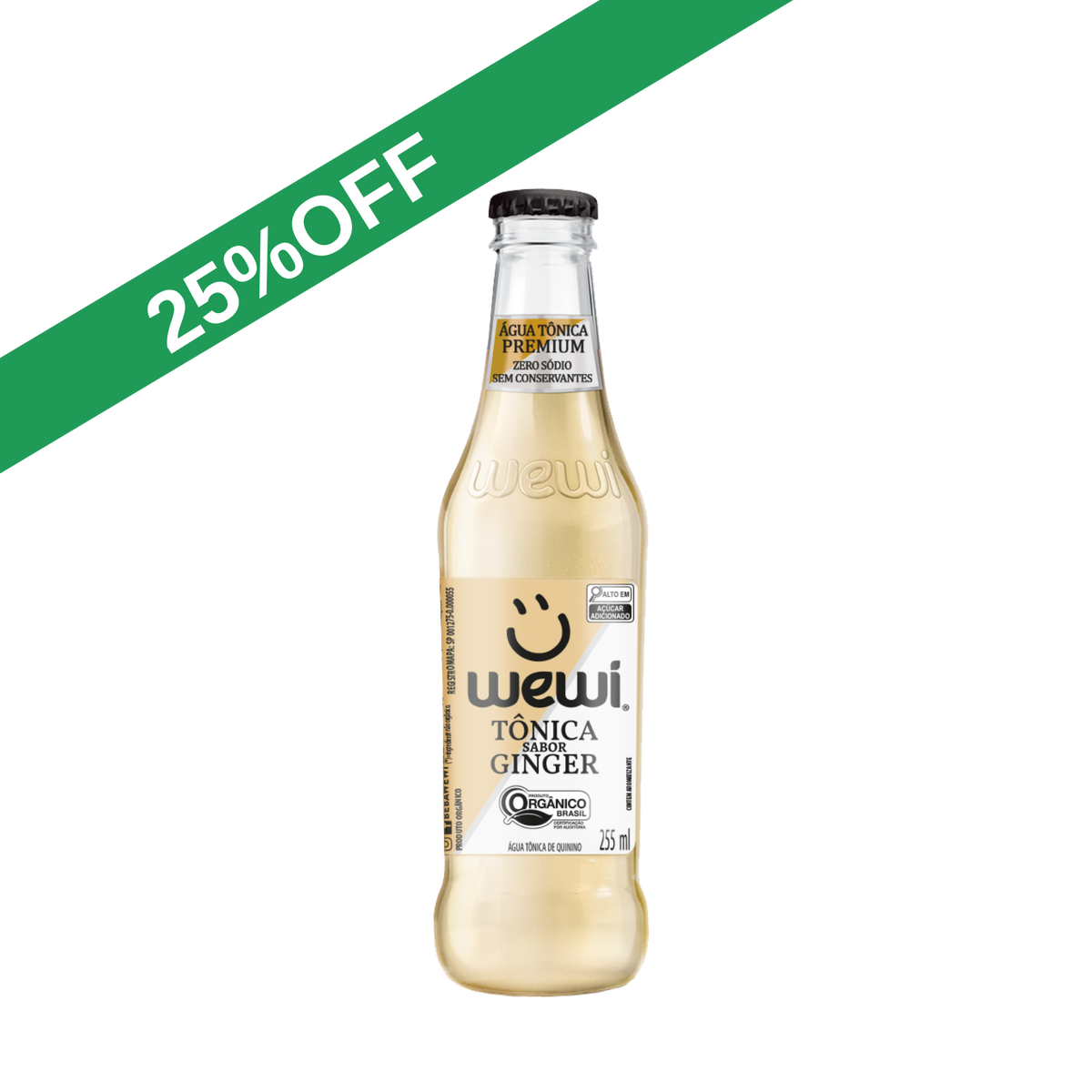 Wewi Organic Ginger Tonic Water 255ml