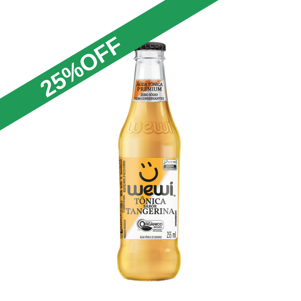 Água Tônica Tangerina Orgânica Wewi 255ml
