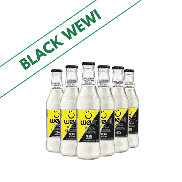 Água Tônica Clássica ZERO Açúcar Wewi 255ml Pacote com 6 Unidades