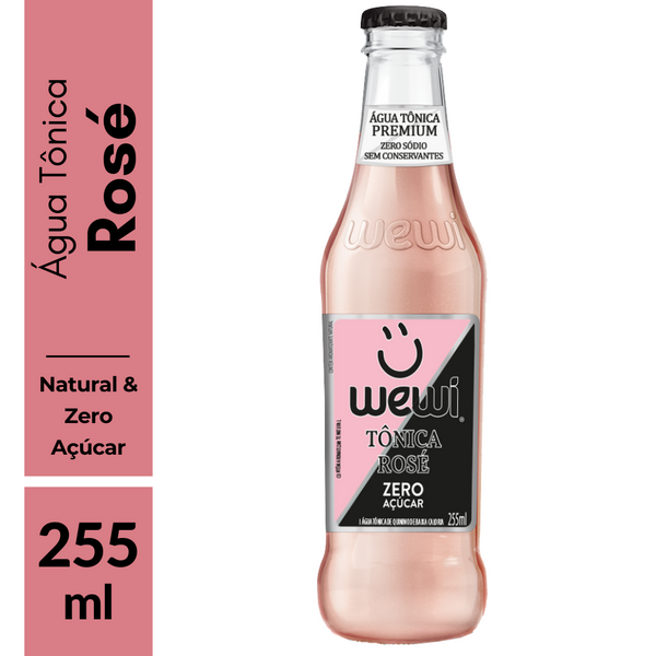 Água Tônica Rosé ZERO Açúcares 255ml