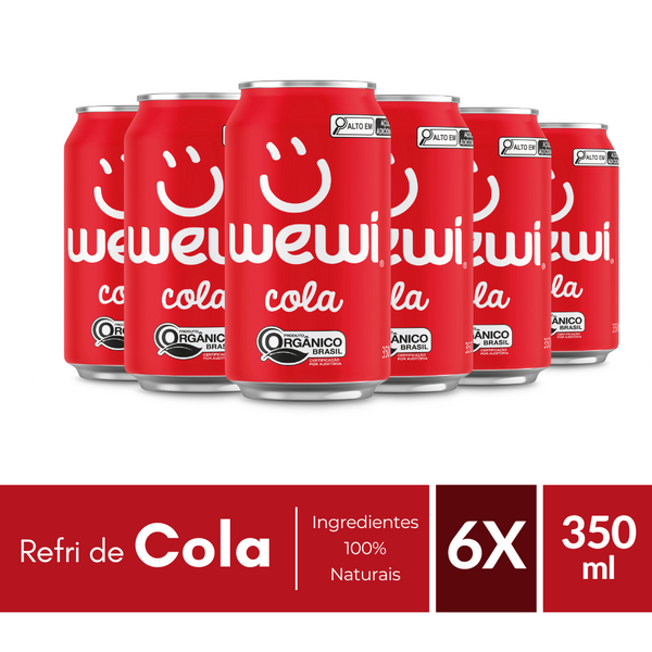 Cola Orgânico Wewi 350ml Pacote com 6 Unidades