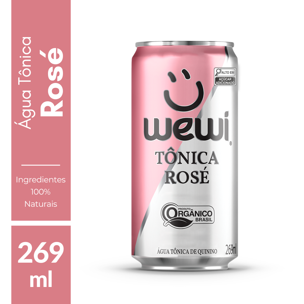 Água Tônica Rosé Orgânica Wewi 269ml