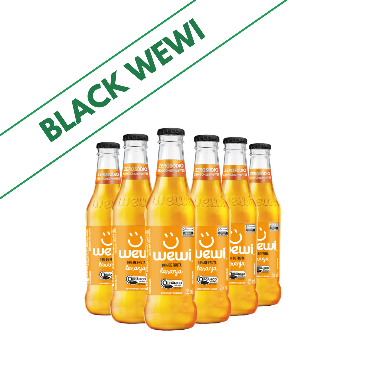 Wewi Organic Orange 255ml Pack of 6 Units