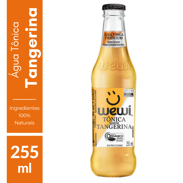 Água Tônica Tangerina Orgânica Wewi 255ml