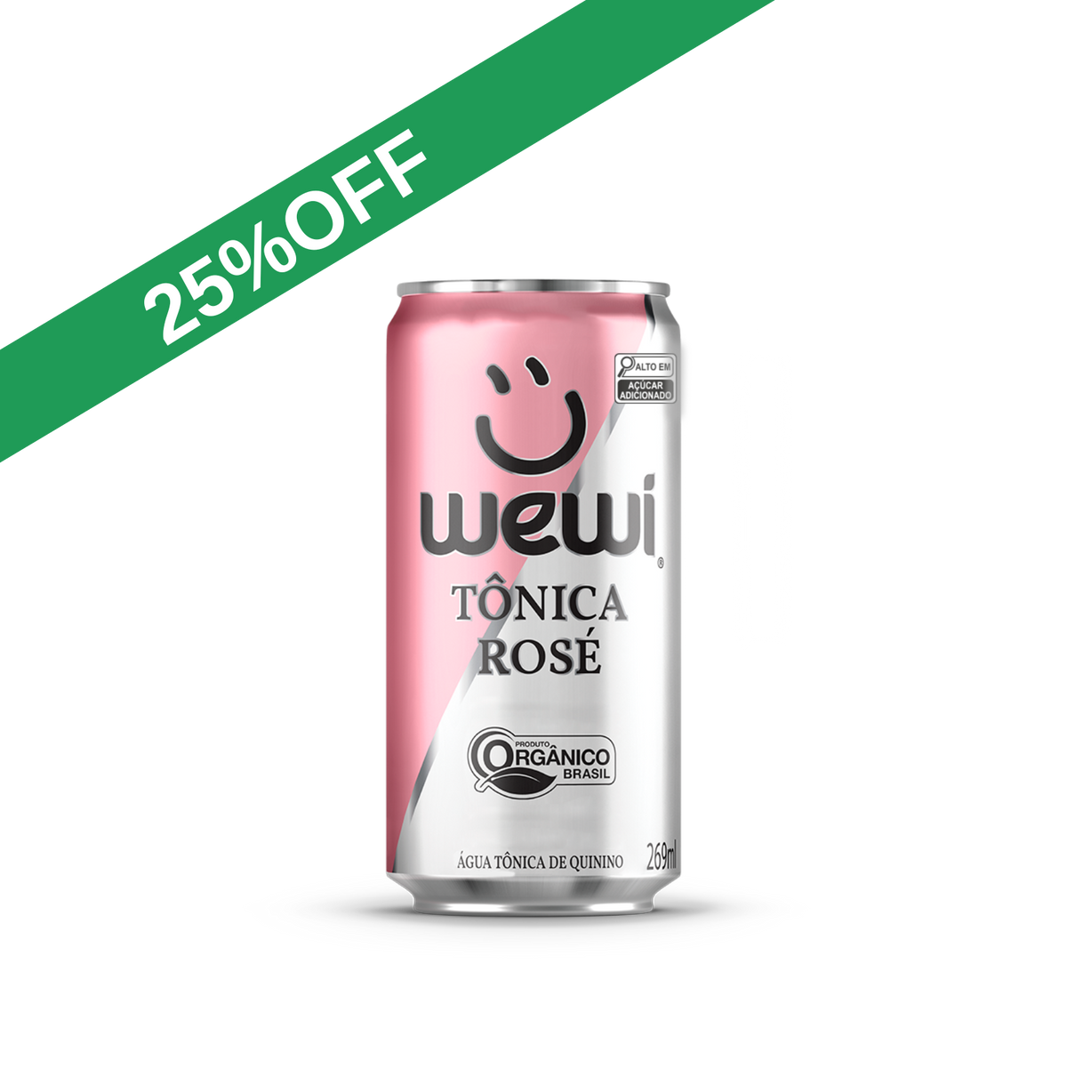 Água Tônica Rosé Orgânica Wewi 269ml