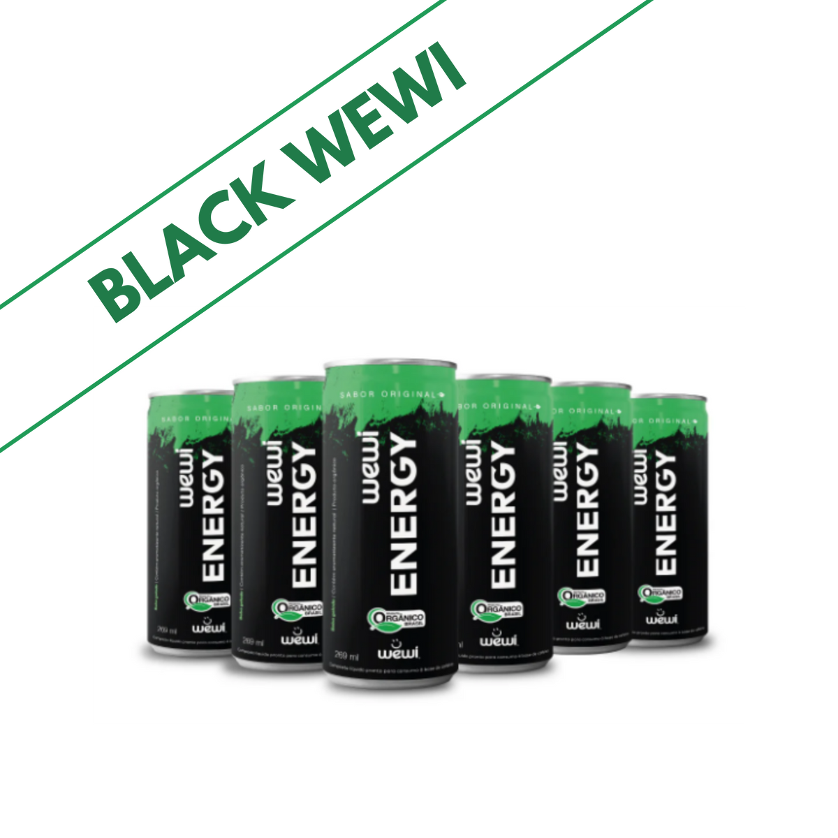 Energy Orgânico Wewi 269ml Pacote com 6 Unidades