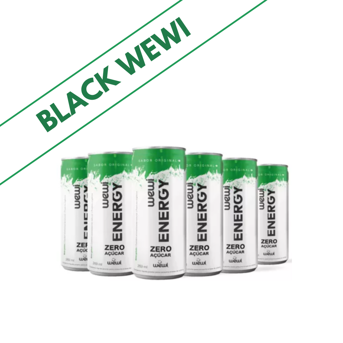 Energy Zero Açúcar Wewi 269ml Pacote com 6 Unidades