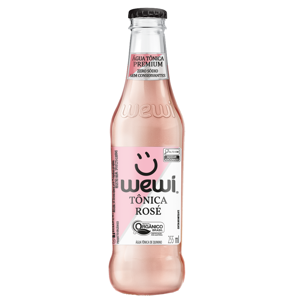 Água Tônica Rosé Orgânica Wewi 255ml