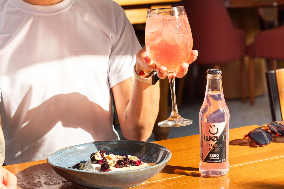 Água Tônica Rosé ZERO Açúcares 255ml Pacote com 6 Unidades