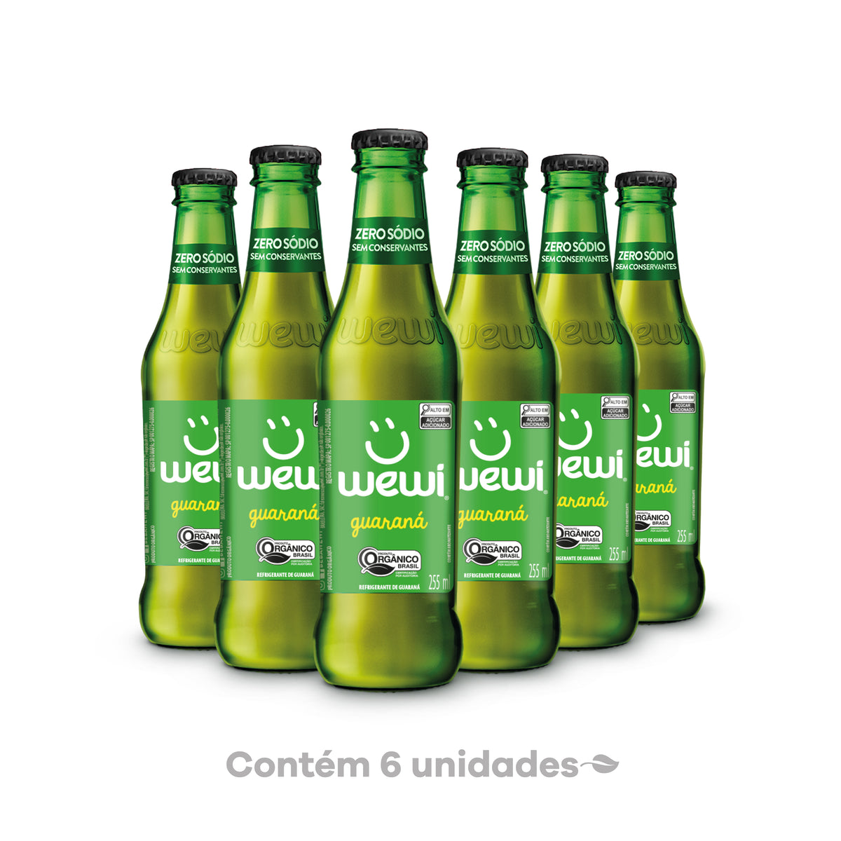 Guaraná Orgânico Wewi 255ml Pacote com 6 Unidades