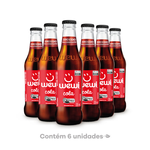 Cola Orgânico Wewi 255ml Pacote com 6 Unidades