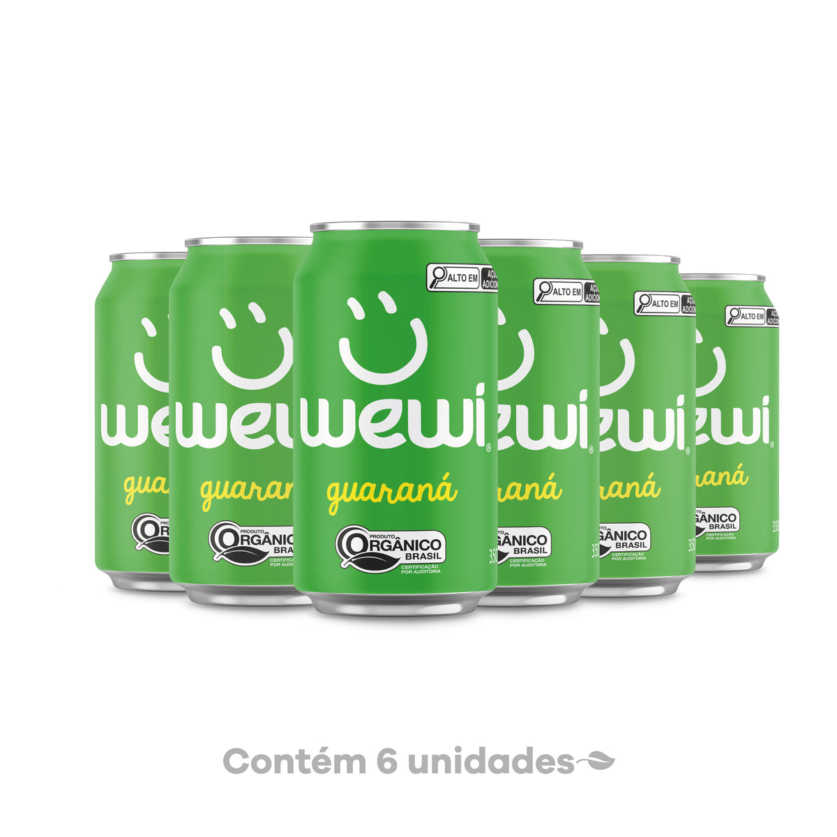 Wewi Organic Guarana 350ml Pack of 6 Units