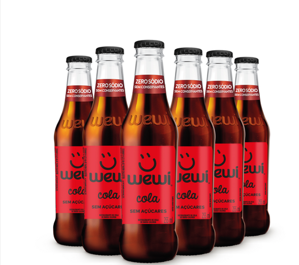 Cola Zero Açúcar Wewi 255ml Pacote com 6 Unidades