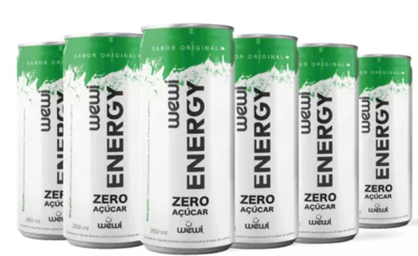 Energy Zero Açúcar Wewi 269ml Pacote com 6 Unidades