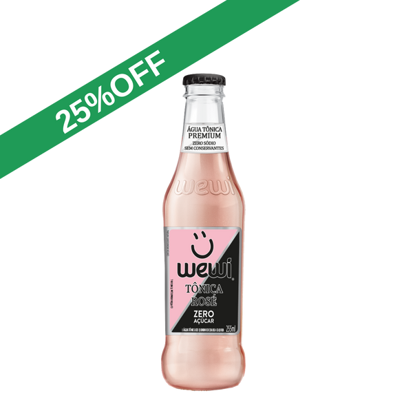 Água Tônica Rosé ZERO Açúcares 255ml