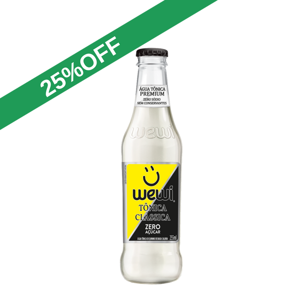Água Tônica Clássica ZERO Açúcar Garrafa 255ml